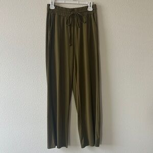 Casual Olive Green Lounge Pants